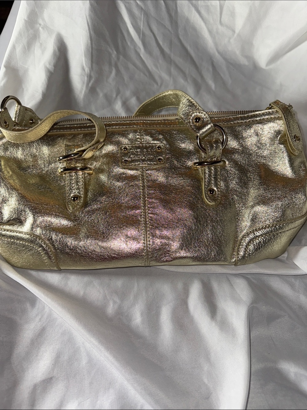 Gold Metallic The Sac Women’s Satchel Handbag
